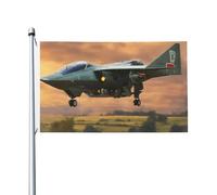 Drapeau de jardin avec imprimé avions de chasse - 0,9 x 1,5 m