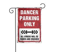 Drapeau de jardin avec inscription « Garden of the Flag » - Danseuse - Parking Only - Drapeau de jardin amusant