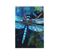 Drapeau de jardin avec libellule bleue - 61 x 91 cm - Ne se décolore pas - Double face - Bannière d'extérieur pour cour, porche, pelouse