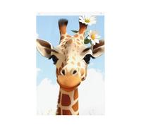 Drapeau de jardin avec motif girafe - 61 x 91 cm - Double face - Ne se décolore pas - Pour maison, cour, porche, pelouse, décoration extérieure