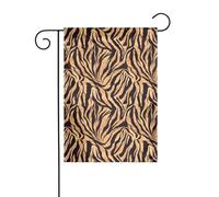 Drapeau de jardin avec motif zèbre bio - Tons naturels - 30 x 45 cm - Vertical double face - Décoration de ferme - Décoration extérieure - Drapeau de cour