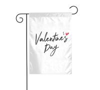 Drapeau de jardin avec mots anglais pour la Saint-Valentin, 30 x 45 cm, double face, ferme, vacances, décorations extérieures, drapeau de cour