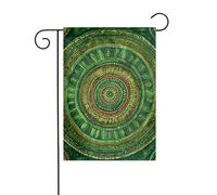 Drapeau de jardin avec tache verte réversible 30 x 45 cm, drapeaux de décoration de Noël en plein air, drapeau de cour durable