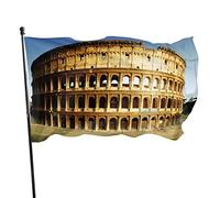 Drapeau de jardin Belle Rome Colosseum Yard House Décoration extérieure Drapeaux Bannières pour Patio Pelouse 0,9 x 1,5 m
