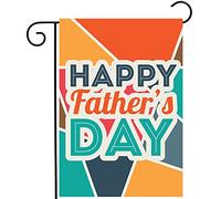 Drapeau De Jardin Bonne Fête Des Pères Je T'Aime Beaucoup Papa Génial Drapeaus Décoratif Amusante Garden Flag Premium Pride Flag Pour Home Pelouse Pavillon 30X45Cm