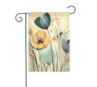 Drapeau de jardin botanique doux aux couleurs pastel 30 x 45 cm vertical double face ferme vacances décorations extérieures drapeau de cour