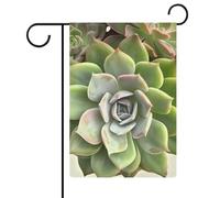 Drapeau de jardin botanique succulent double face 30,5 x 45,7 cm, drapeau vertical en lin, drapeaux de maison durables pour décoration extérieure festivités