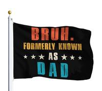 Drapeau De Jardin Bruh Formerly Known As Dad Drapeaus Décoratif Amusante Garden Flag Antifouling Pride Flag Pour Cour Pelouse Pavillon 152X90CM