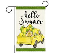 Drapeau De Jardin Camion D'Été Bonjour Citron D'Été Drapeaux Éclatantes Durable 30X45Cm Drapeau Pour Dortoirs Intérieure