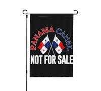 Drapeau de jardin « Canal de Panama : pas à vendre » 12 x 18 » J'aime le canal de Panama, panneau de jardin, drapeaux de maison, pas de mât
