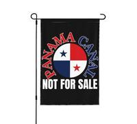Drapeau de jardin « Canal de Panama : pas à vendre » 12 x 18 » J'aime le canal de Panama, panneau de jardin, drapeaux de maison, pas de mât