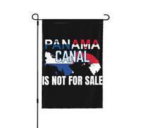 Drapeau de jardin « Canal de Panama : pas à vendre » 28 x 40 » J'aime le canal de Panama, panneau de jardin, drapeaux de maison, pas de mât