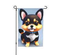 Drapeau de jardin Card Love Fancy Puppy 30,5 x 45,7 cm. Décoration extérieure lumineuse double face apporte un peu de plaisir à votre jardin.