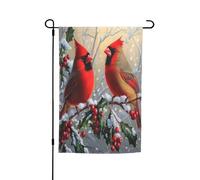 Drapeau de jardin Cardinal du Nord, drapeau décoratif double face pour terrasse extérieure, 30 x 45 cm