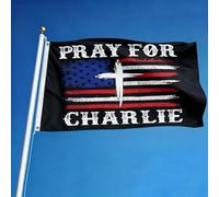 Drapeau de jardin Charlie Kirk « A True Patriot », « Pray for Charlie Kirk Justice Assassination Shooting Hero Freedom Merch » pour pelouse, cour, pelouse, décoration de jardin