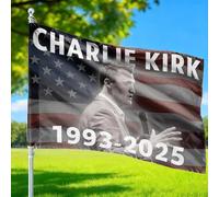Drapeau de jardin Charlie Kirk « A True Patriot », « Pray for Charlie Kirk Justice Assassination Shooting Hero Freedom Merch » pour pelouse, cour, pelouse, décoration de jardin