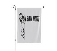 Drapeau de jardin chrétien humoristique « Jésus, j'ai vu ça » (double format 71 x 102 cm), décoration extérieure pour la maison.