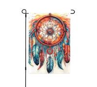 Drapeau de jardin coloré à motif attrape-rêves - 70 x 102 cm - Double face - En polyester résistant aux intempéries - Pour pelouse, terrasse, balcon, arrière-cour, décoration d'intérieur