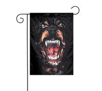 Drapeau de jardin Cool Rottweiler Dog Art Prints Drapeaux décoratifs principalement pour patios, jardins, pots de fleurs, terrasse, balcon. 30,5 x 45,7 cm