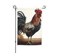 Drapeau de jardin coq double face pour ferme, vacances, cour, 30,5 x 45,7 cm, bannière extérieure saisonnière pour printemps, été, pelouse, porche, décoration d'intérieur, petit drapeau de jardin