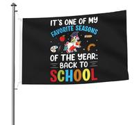 Drapeau De Jardin Couleurs Vives Drapeaux Premier Jour D'École, C'Est L'Un De Mes Préférés Résistant À La Décoloration Suspendus Fanion Pour Décorations Jardin Extérieur 90X150Cm