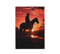 Drapeau de jardin Cowboy West Welcome - 61 x 91 cm - Double face - Ne se décolore pas - Pour maison, cour, porche, pelouse, décoration extérieure