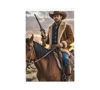 Drapeau de jardin Cowboy West Welcome - 61 x 91 cm - Ne se décolore pas - Double face - Bannière d'extérieur pour cour, porche, pelouse