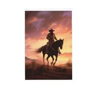 Drapeau de jardin Cowboy West Welcome - 61 x 91 cm - Ne se décolore pas - Double face - Bannière d'extérieur pour cour, porche, pelouse