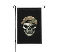 Drapeau De Jardin Crâne de béret du 1er bataillon de l'armée Jardin 30x45