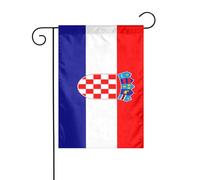 Drapeau de jardin Croatie 30 x 45 cm vertical double face Ferme Vacances