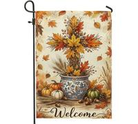 Drapeau de jardin Croix, récolte d'automne, 30,5 x 45,7 cm
