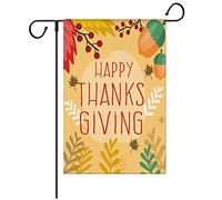 Drapeau de jardin d'automne 30,5 x 45,7 cm, drapeaux d'automne double face, citrouille, feuille d'érable, panneau de porche pour Thanksgiving, récolte, petits drapeaux de jardin d'automne pour