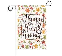 Drapeau de jardin d'automne 30,5 x 45,7 cm vertical double face citrouille d'automne panneau de porche citrouille d'automne jardin double taille