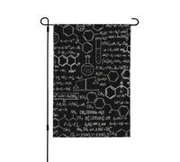 Drapeau de jardin d'automne 3D abstrait double face, décoration saisonnière durable pour décoration de porche