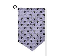 Drapeau de jardin de 30,5 x 45,7 cm, bannière extérieure double face, drapeau de bienvenue saisonnier, drapeau de cour de bienvenue pour extérieur, ferme, manoir hanté pour terrasse, pelouse et