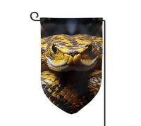 Drapeau de jardin de 30,5 x 45,7 cm, bannière extérieure double face, drapeau de bienvenue saisonnier, drapeau de cour de bienvenue pour extérieur, ferme, drapeaux serpents jaunes pour terrasse