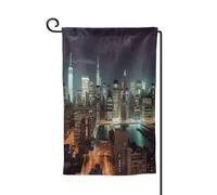 Drapeau de jardin de 30,5 x 45,7 cm, bannière extérieure double face, drapeau de bienvenue saisonnier, décoration extérieure, ferme, drapeau de la ville de New York pour terrasse, pelouse et