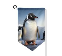 Drapeau de jardin de 30,5 x 45,7 cm, bannière extérieure double face, drapeau de bienvenue saisonnier, drapeau de cour, décoration extérieure, drapeaux de ferme pingouin pour terrasse, pelouse et