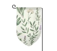 Drapeau de jardin de 30,5 x 45,7 cm, bannière extérieure double face, drapeau de bienvenue saisonnier, décoration extérieure, ferme, herbes, feuilles de sauge et branches pour terrasse, pelouse et