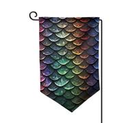 Drapeau de jardin de 30,5 x 45,7 cm, bannière extérieure double face, drapeau de bienvenue saisonnier, drapeau de cour de bienvenue pour extérieur, ferme, drapeau à écailles de dragon pour terrasse