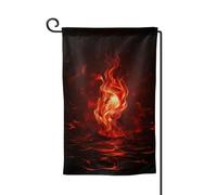 Drapeau de jardin de 30,5 x 45,7 cm, bannière extérieure double face, drapeau de bienvenue saisonnier, drapeau de cour de bienvenue pour extérieur, ferme, drapeaux à flamme rouge pour terrasse