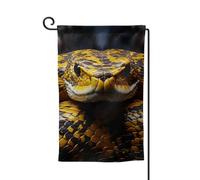 Drapeau de jardin de 30,5 x 45,7 cm, bannière extérieure double face, drapeau de bienvenue saisonnier, drapeau de cour de bienvenue pour extérieur, ferme, drapeaux serpents jaunes pour terrasse