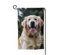 Drapeau de jardin de 30,5 x 45,7 cm, bannière extérieure double face, drapeau de bienvenue saisonnier, drapeau de cour de bienvenue pour extérieur, ferme, drapeaux Golden Retriever pour terrasse