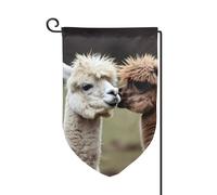 Drapeau de jardin de 30,5 x 45,7 cm, bannière extérieure double face, drapeau de bienvenue saisonnier, drapeau de cour de bienvenue pour extérieur, ferme, drapeaux amusants en alpaga pour terrasse