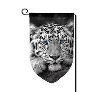 Drapeau de jardin de 30,5 x 45,7 cm, bannière extérieure double face, drapeau de bienvenue saisonnier, drapeau de cour de bienvenue pour extérieur, ferme, drapeau tigre noir et blanc pour terrasse