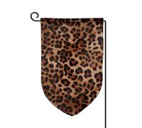 Drapeau de jardin de 30,5 x 45,7 cm, bannière extérieure double face, drapeau de bienvenue saisonnier, décoration extérieure, drapeau imprimé léopard pour terrasse, pelouse et décoration de jardin
