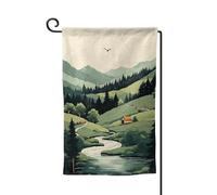 Drapeau de jardin de 30,5 x 45,7 cm, bannière extérieure double face, drapeau de bienvenue saisonnier, drapeau de cour de bienvenue pour extérieur, ferme, paysage extérieur, drapeaux pour terrasse