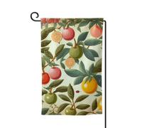 Drapeau de jardin de 30,5 x 45,7 cm, bannière extérieure double face, drapeau de bienvenue saisonnier, décoration extérieure, plantes et fruits pour terrasse, pelouse et décoration de jardin