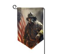 Drapeau de jardin de 30,5 x 45,7 cm, bannière extérieure double face, drapeau de bienvenue saisonnier, drapeau de cour de bienvenue pour extérieur, ferme, pompiers patriotiques pour terrasse, pelouse