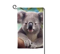 Drapeau de jardin de 30,5 x 45,7 cm, bannière extérieure double face, drapeau de bienvenue saisonnier, drapeau de cour, décoration extérieure, ferme, jolis drapeaux koala pour terrasse, pelouse et